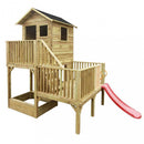 Casetta Gioco per Bambini in Legno Doremi con Scivoli 176x176x273 h cm in Legno