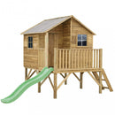 Casetta Gioco per Bambini in Legno Masha con Scivolo 220x174x250 h cm in Legno