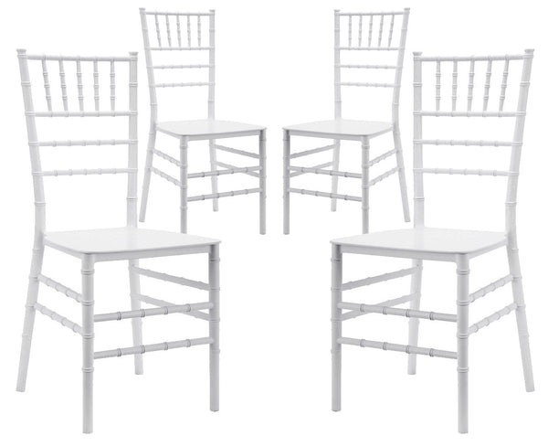 Set 4 Sedie 90,5x40x5x40 cm in Polipropilene Bianco acquista