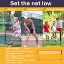 Rete per Pallavolo Tennis Portatile 5x1,3x1,58 m  Nera
