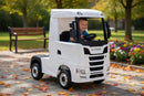 Camion Elettrico per Bambini 126x68x102 cm 24V Scania Bianco