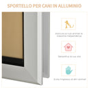 Gattaiola 25,2x6,5x34,2 cm per Vetro e Porte Bianca
