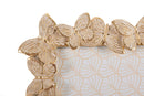 Cornice Farfalle Glod 27,5x2,6x32,5 cm in Resina e Vetro Oro      