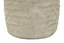 Lampada da Tavolo Lima Ø37x73 cm in Ceramica e Ferro e Tessuto Grigio e Oro      