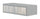 Mensola da Parete 1 Cassetto 45x13,4x20 cm in Fibra di Legno Lego Sasso e Rovere Grigio