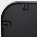 Specchio da Bagno 50x2,5x70 cm con Cornice in Metallo e Gancio Nero      