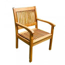 Poltrona Large 58x62x88 h cm in Legno Marrone
