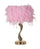 Lampada da Tavolo Cart Rosa Ø25x47 cm in Ferro e Plastica Rosa e Bianco