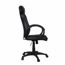 Sedia da Gaming Ergonomica 59x110/120x65 cm in Similpelle Nero
