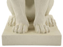Decorazione Leone Stons 17,5x25x40 cm in Resina Crema      