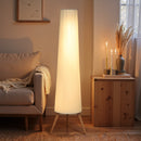 Lampada da Terra Treppiede 46x46x153 cm con Interruttore a Pedale e Luminosità Regolabile Bianco      