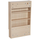 Specchio Armadietto da Bagno Pensile Ripiano in Legno 50x80x13,5 cm 