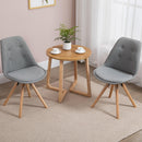 Set 2 Sedie Imbottite 48x56x87 cm in Tessuto  Grigie