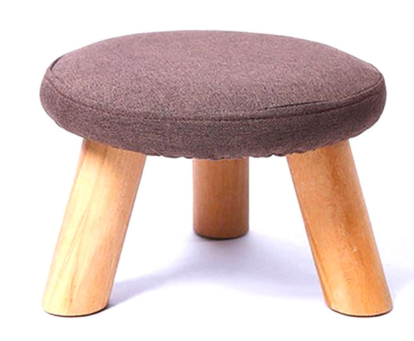 online Pouf in Tessuto e Legno di Pino 29x29x20 cm Fumer Jimmy Prugna