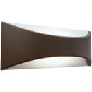 Lampada Applique Grande Riflettente  12W a Led Cob Colore Marrone per Esterno Linea Moon Sovil