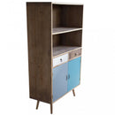 Mobiletto Barrie 80x35x140 h cm in Legno Multicolor