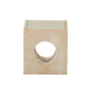 Cuccia Tiragraffi per Gatti Giocattolo con 3 Buchi e Pallina in Peluche e Sisal 36x35x43 cm 