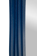 Specchio da Muro Dafne Blu 90x4x165 cm in MDF e Specchio Blu      