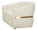 Divanetto Minsk 160x84x77 cm in Pino e MDF e Spugna e PU      