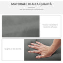 Set 2 Cuscini per Sdraio da Esterno 196x55x8 cm Imbottiti in Cotone con Cinghie Grigio Scuro      