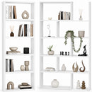 Libreria Modulare Apribile 72x22x200 cm Scaffale Libri Componibile in Legno Bianco      