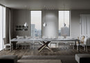Tavolo Allungabile 160-420x90x77 cm Volantis Premium Cemento Telaio 4C 