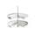 Cestello Girevole Ø81 cm per Mobile da Cucina 90 cm in Plastica Emuca Bianco