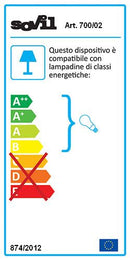 Lampada Plafoniera Ovale Piccola Colore Bianco per Esterno Linea Industriale Sovil