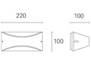 Applique da Esterno a LED 10W 3000K Sovil Grigio