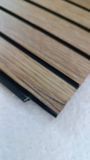 Set 10 Pannelli Decorativi 120x30 cm Rivestimento Murale Effetto Legno in PVC Rovere Seconda Scelta    