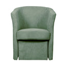 Poltrona Djerba 63,5x62,5x76 cm in tessuto verde acqua marina