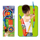 Set Arciere per Bambini con Arco 4 Frecce Bersaglio Muro e Tracolla Portafrecce      
