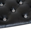 Divanetto Cuccia per Cani e Gatti in Similpelle e Legno Nero 58x43x25 cm 