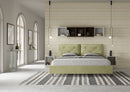 Letto Matrimoniale Imbottito in Microfibra Appia Large Tè Verde Varie Misure