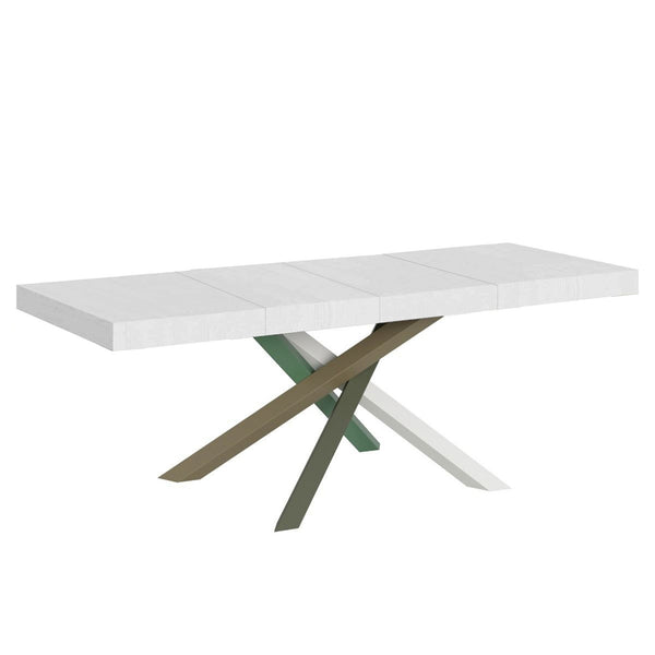 Tavolo Allungabile 160/264x90x77 cm Volantis Premium Bianco Frassino sconto
