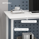 Scrivania per Computer 120x60x76 cm con Piedini Regolabili Bianco  