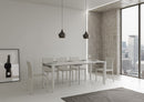 Consolle Allungabile 90-196x40x78 cm in Nobilitato Bianco