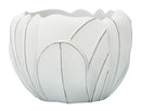 Cachepot Gardy Ø34,5x23,5 cm in Resina Bianco effetto lavato      