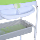 Fasciatoio con Vaschetta per Neonati Verde 81x53x102 cm 