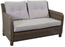 Set da Giardino Divano 2 Poltrone e Tavolino in Polyrattan Baltimora