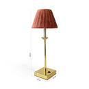 Lampada da Tavolo Ricaricabile Chantal Gold Velluto Cipria