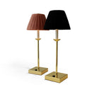 Lampada da Tavolo Ricaricabile Chantal Gold Velluto Nero