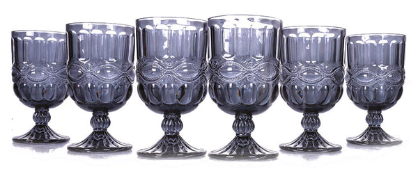 sconto Set 6 Calici Nobilis in Vetro VdE Tivoli 1996 Grigio