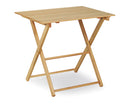 Tavolo Pieghevole Salvaspazio da Giardino 60x80x72 cm Garden in Legno Verniciato Naturale
