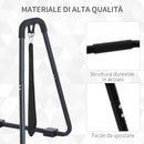 Dip Station Parallele con Passanti e Maniglie Imbottite in Acciaio 