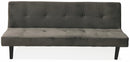 Divano Letto 2 Posti 166x77x65,5 cm in Velluto Soriani Marrone