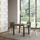 Tavolo Allungabile 90-246x90x77 cm Everyday Premium Tortora Gambe Antracite