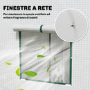 Serra per Piante 196x77x197 cm con 2 Finestre Laterali a Rete e Ingresso Avvolgibile in PE e Acciaio Bianco      