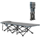 Lettino da Campeggio Pieghevole 187x67x37 cm per Adulti con Cuscino Integrato Grigio   