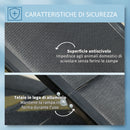 Rampa per Cani Pieghevole 158x43,5x2,5 cm in MDF e Alluminio Nero